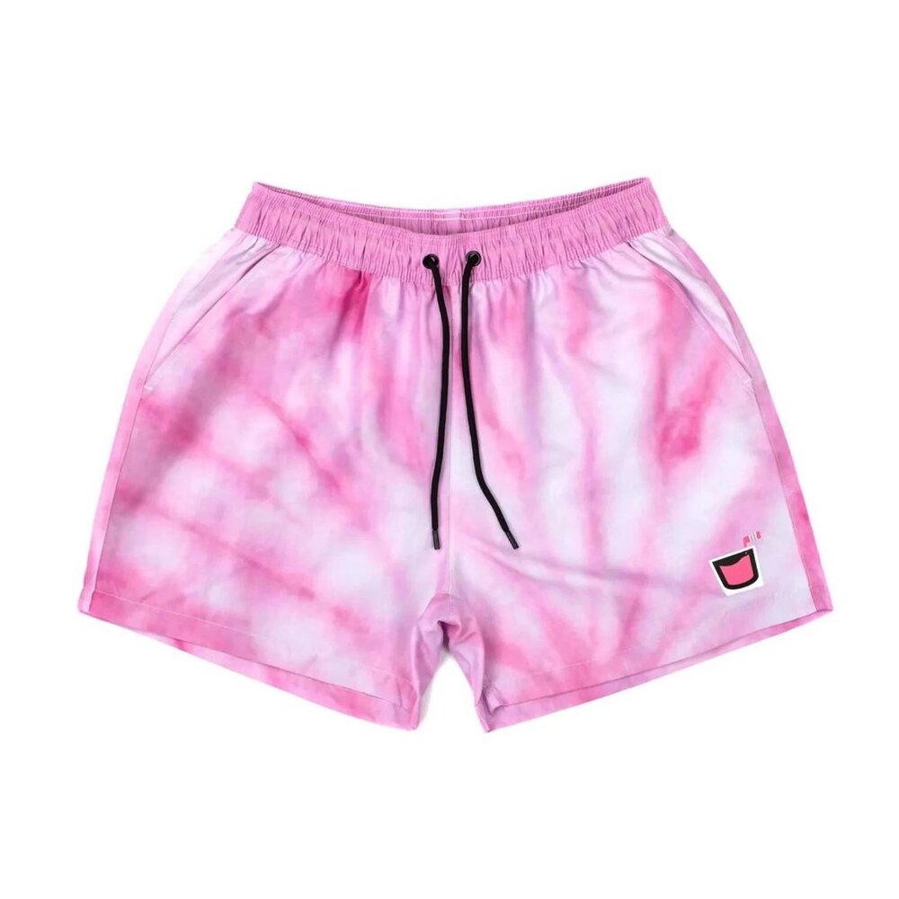 Barstool Sports Swim Trunks Pink Whitney Pink Tie Dye Shorts 2XL